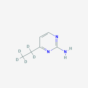 Chemical structure of 2-Amino-4-(ethyl-d5)pyrimidine