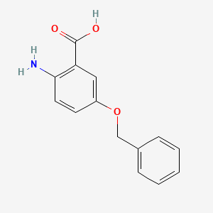 Chemical structure of 2-AMINO-4-(BENZYLOXY)BENZOIC ACID