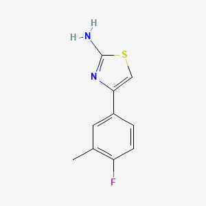 Chemical structure of 2-Amino-4-(4'-fluoro-3'-methyl)phenylthiazole