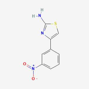Chemical structure of 2-Amino-4-(3-nitrophenyl)thiazole