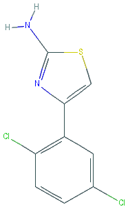 Chemical structure of 2-Amino-4-(2,5-dichlorophenyl)thiazole