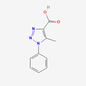 Chemical structure of 2-Amino-4-(1-pyrazolyl)benzoic Acid