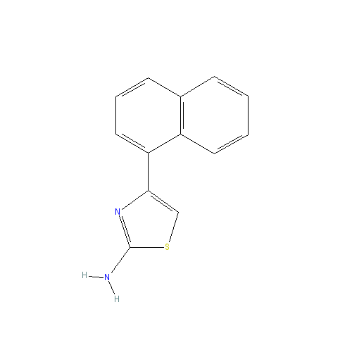 Chemical structure of 2-Amino-4-(1-naphthyl)thiazole