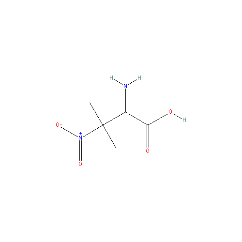 Chemical structure of Valine, 3-nitro-