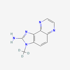 Chemical structure of 2-Amino-3-methyl-3H-imidazo[4,5-f]quinoxaline-d3