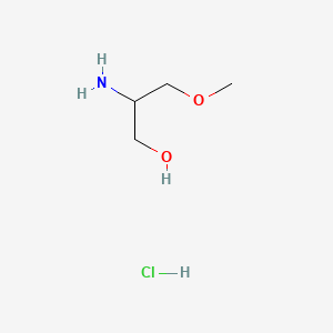 Chemical structure of 2-Amino-3-methoxypropan-1-ol hydrochloride