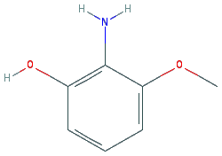 Chemical structure of 2-Amino-3-methoxyphenol