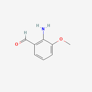 Chemical structure of 2-Amino-3-methoxybenzaldehyde