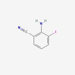 Chemical structure of 2-Amino-3-iodobenzonitrile