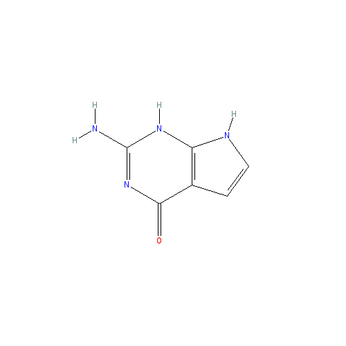 Chemical structure of 7-Deazaguanine