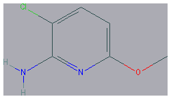 Chemical structure of 2-Amino-3-chloro-6-methoxypyridine