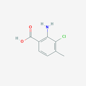 Chemical structure of 2-Amino-3-chloro-4-methylbenzoic acid