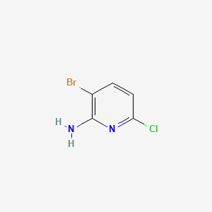 Chemical structure of 3-Bromo-6-chloropyridin-2-amine