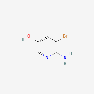 Chemical structure of 6-Amino-5-bromopyridin-3-ol