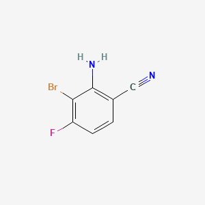 Chemical structure of 2-Amino-3-bromo-4-fluorobenzonitrile