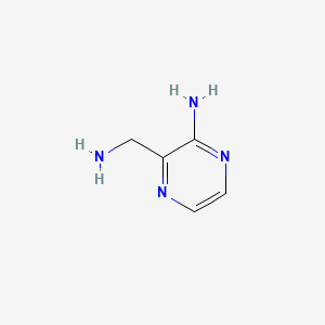 Chemical structure of 2-AMINO-3-AMINOMETHYLPYRAZINE
