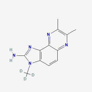 Chemical structure of 2-Amino-3,7,8-trimethyl-3H-imidazo[4,5-f]quinoxaline-d3