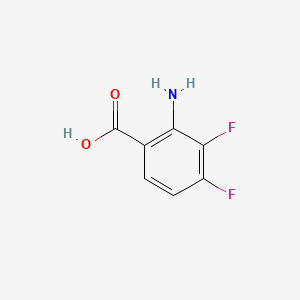 Chemical structure of 2-Amino-3,4-Difluorobenzoic Acid