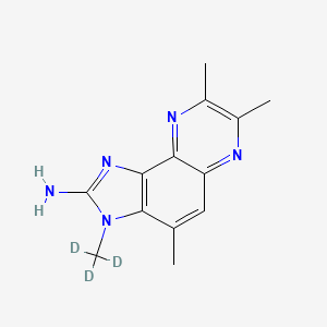 Chemical structure of 2-Amino-3,4,7,8-tetramethyl-3H-imidazo[4,5-F]quinoxaline-d3