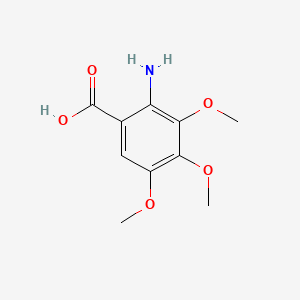 Chemical structure of 3,4,5-Trimethoxyanthranilic acid
