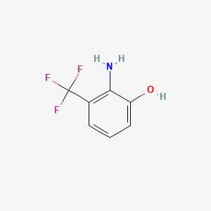 Chemical structure of 2-Amino-3-(trifluoromethyl)phenol