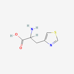 Chemical structure of 2-Amino-3-(thiazol-4-yl)propanoic acid
