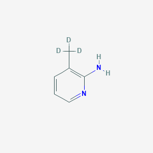 Chemical structure of 2-Amino-3-(methyl-d3)-pyridine