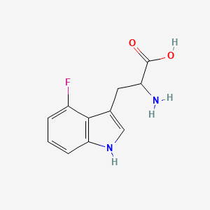Chemical structure of 4-Fluorotryptophan
