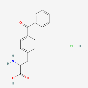 Chemical structure of 4-Benzoyl-D,L-phenylalanine hydrochloride