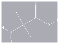 Chemical structure of Isovaline