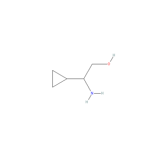 Chemical structure of 2-Amino-2-cyclopropylethanol hydrochloride
