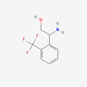 Chemical structure of 2-Amino-2-[2-(trifluoromethyl)phenyl]ethan-1-ol