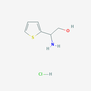 Chemical structure of 2-Amino-2-(thiophen-2-yl)ethanol hydrochloride