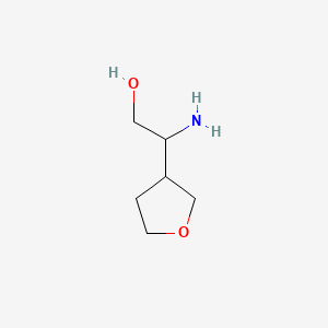 Chemical structure of 2-Amino-2-(3-tetrahydrofuranyl)ethanol