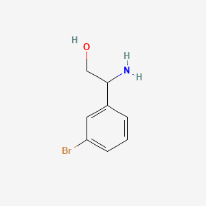 Chemical structure of 2-Amino-2-(3-bromophenyl)ethanol