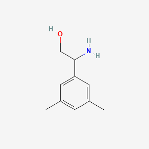 Chemical structure of 2-Amino-2-(3,5-dimethylphenyl)ethanol