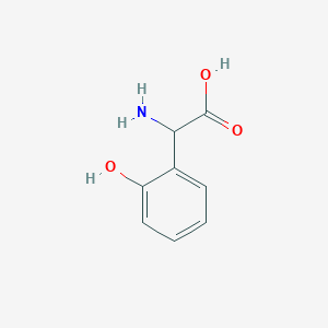 Chemical structure of Amino(2-hydroxyphenyl)acetic acid