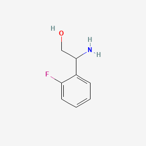 Chemical structure of 2-Amino-2-(2-fluorophenyl)ethanol