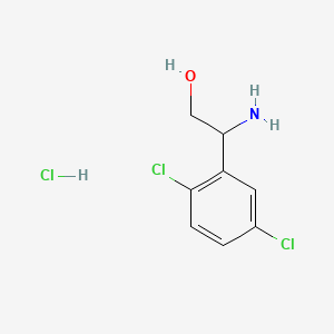 Chemical structure of 2-Amino-2-(2,5-dichlorophenyl)ethanol hydrochloride