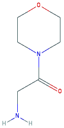 Chemical structure of 2-Amino-1-morpholinoethanone