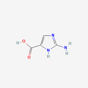 Chemical structure of 2-Amino-1H-imidazole-5-carboxylic acid