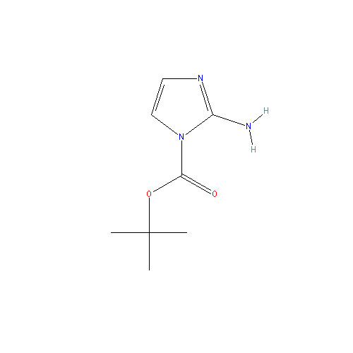 Chemical structure of 2-Amino-1-Boc-imidazole