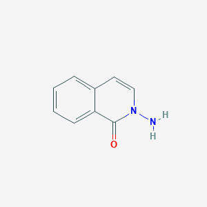 Chemical structure of 2-Amino-1(2H)-isoquinolinone