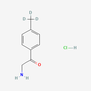 Chemical structure of 2-Amino-1-(4-methylphenyl)ethanone-d3 Hydrochloride