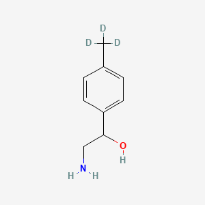 Chemical structure of 2-Amino-1-(4-methylphenyl)ethanol-d3