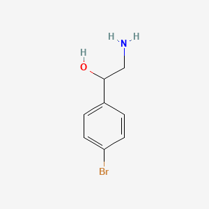 Chemical structure of 2-Amino-1-(4-bromophenyl)ethan-1-ol