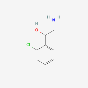 Chemical structure of 2-Amino-1-(2-chlorophenyl)ethanol