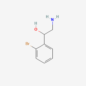 Chemical structure of 2-Amino-1-(2-bromophenyl)ethanol