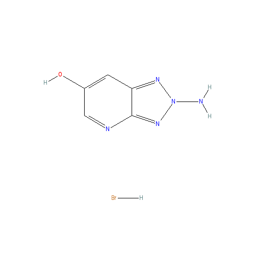Chemical structure of 2-Amino-[1,2,4]triazolo[1,5-a]pyridin-6-ol hydrobromide