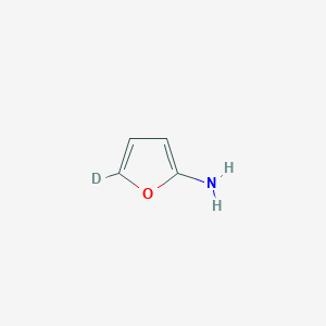 Chemical structure of 2-Amino(furan-5-d1)
